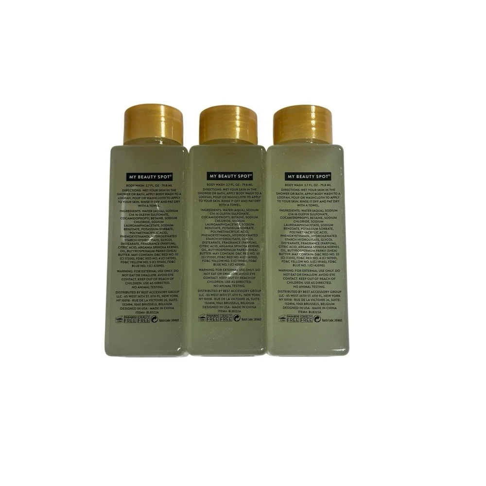 MY BEAUTY SPOT set of 3 scented‎ body wash 2.7 oz SUGAR PLUMS